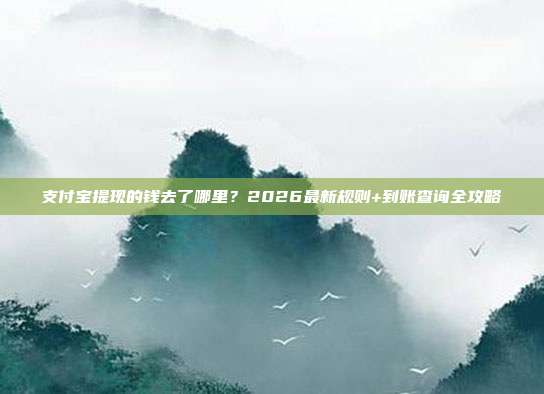 支付宝提现的钱去了哪里?2026最新规则+到账查询全攻略