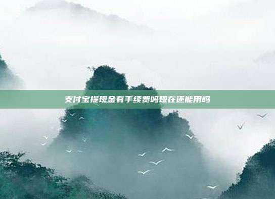 支付宝提现金有手续费吗现在还能用吗