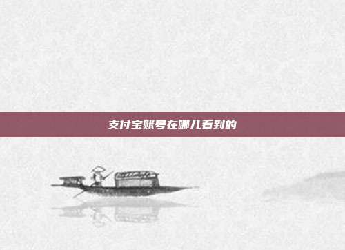 支付宝账号在哪儿看到的