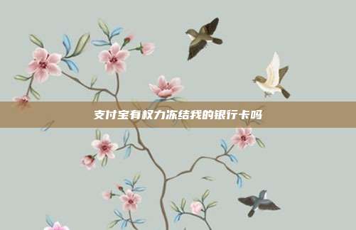 支付宝有权力冻结我的银行卡吗