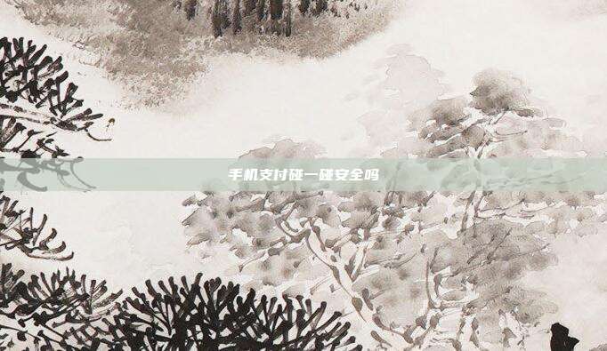 手机支付碰一碰安全吗