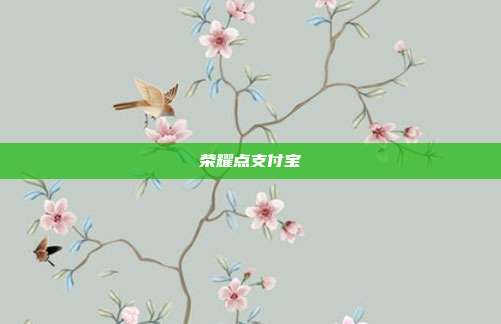 荣耀点支付宝