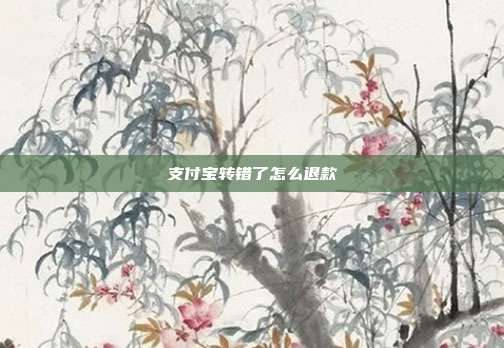 支付宝转错了怎么退款