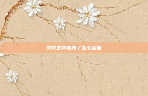 支付宝转错账了怎么追回