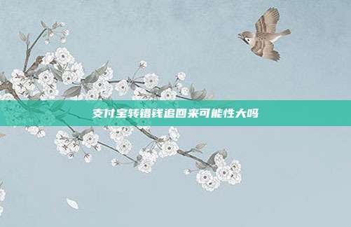支付宝转错钱追回来可能性大吗