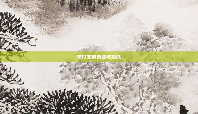 支付宝的机遇与挑战