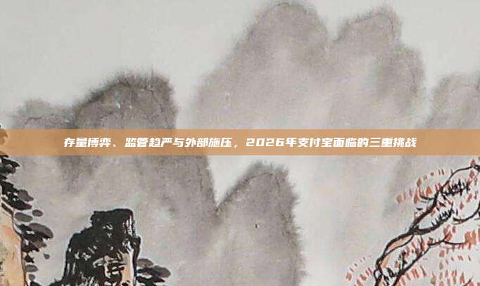 存量博弈、监管趋严与外部施压，2026年支付宝面临的三重挑战