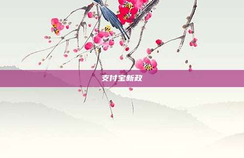 支付宝新政
