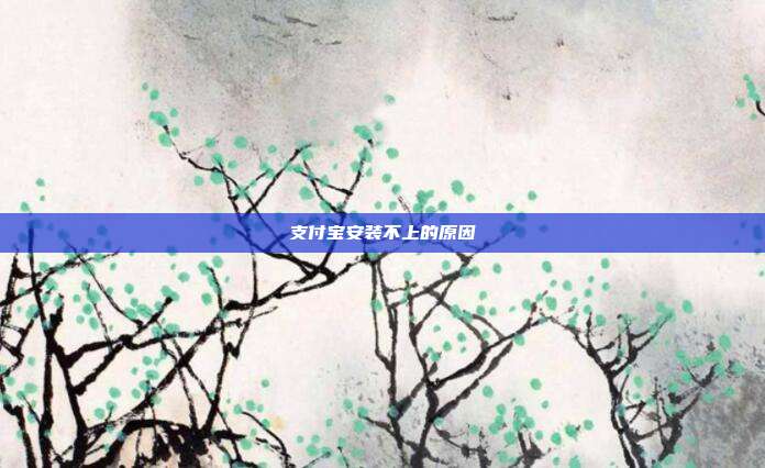 支付宝安装不上的原因
