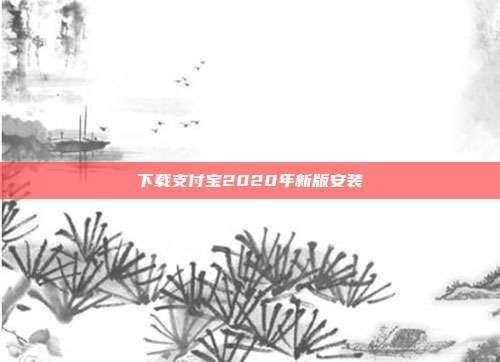 下载支付宝2020年新版安装