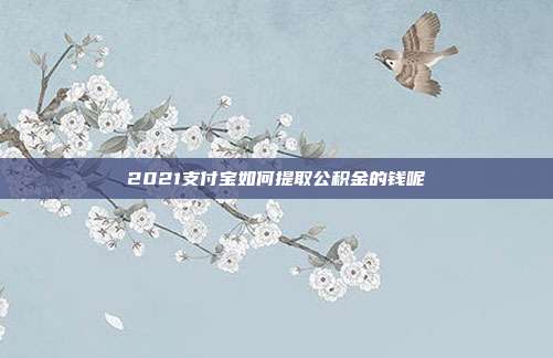 2021支付宝如何提取公积金的钱呢