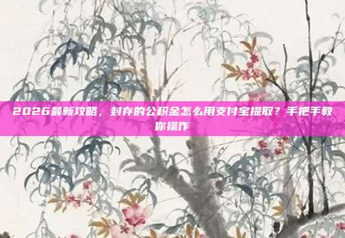2026最新攻略，封存的公积金怎么用支付宝提取？手把手教你操作