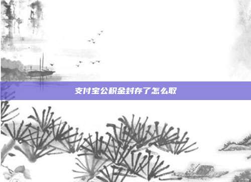 支付宝公积金封存了怎么取