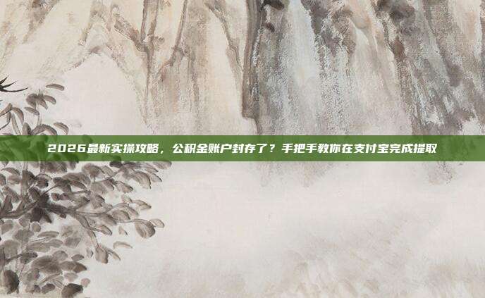 2026最新实操攻略，公积金账户封存了？手把手教你在支付宝完成提取