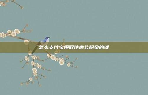 怎么支付宝提取住房公积金的钱