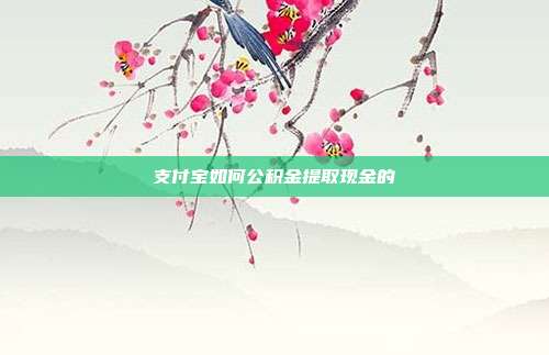 支付宝如何公积金提取现金的