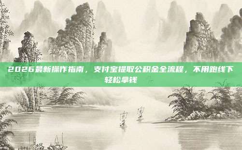 2026最新操作指南，支付宝提取公积金全流程，不用跑线下轻松拿钱