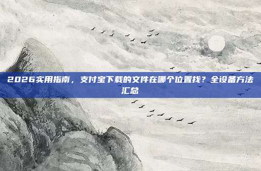 2026实用指南，支付宝下载的文件在哪个位置找？全设备方法汇总