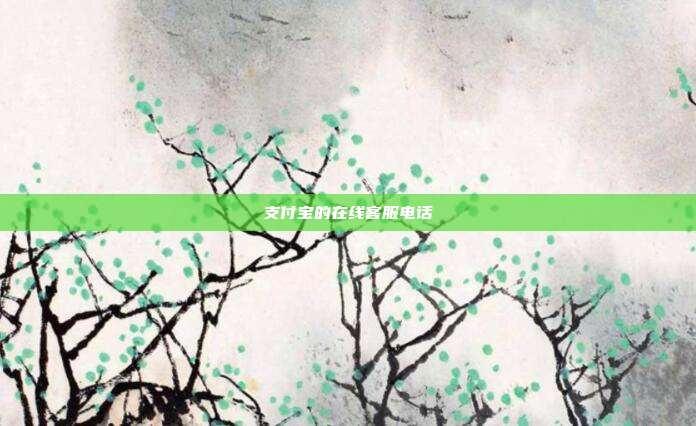 支付宝的在线客服电话