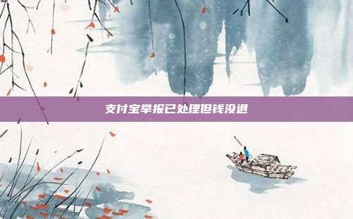 支付宝举报已处理但钱没退