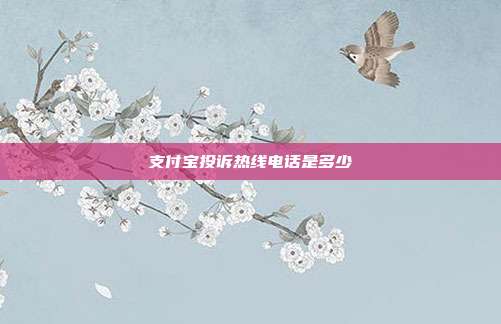 支付宝投诉热线电话是多少