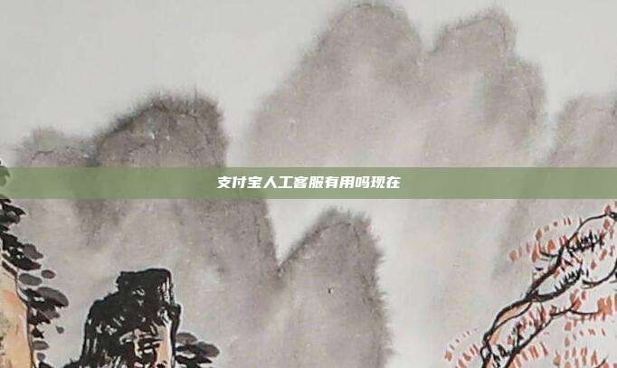支付宝人工客服有用吗现在