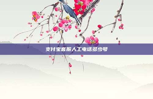 支付宝客服人工电话多少号