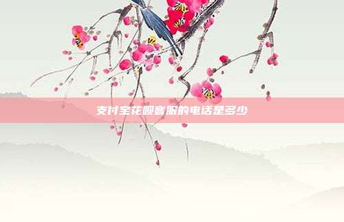 支付宝花呗客服的电话是多少