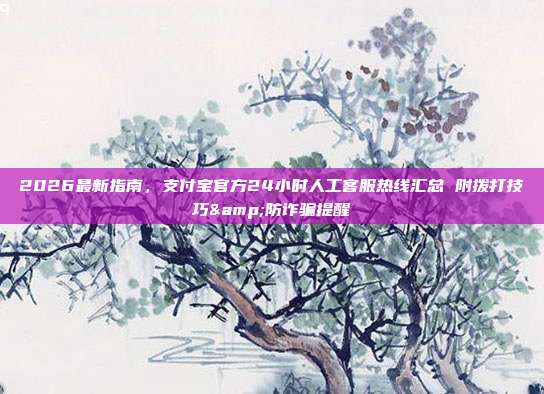 2026最新指南，支付宝官方24小时人工客服热线汇总 附拨打技巧&防诈骗提醒
