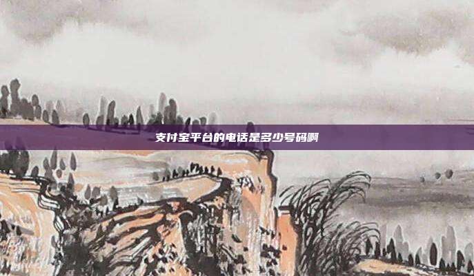 支付宝平台的电话是多少号码啊