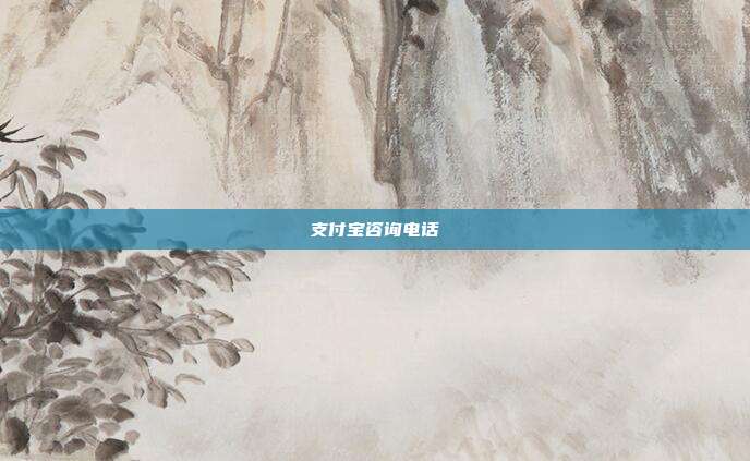支付宝咨询电话