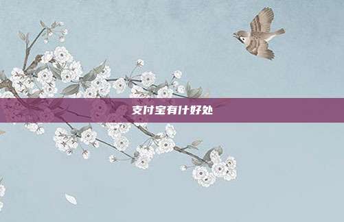 支付宝有什好处