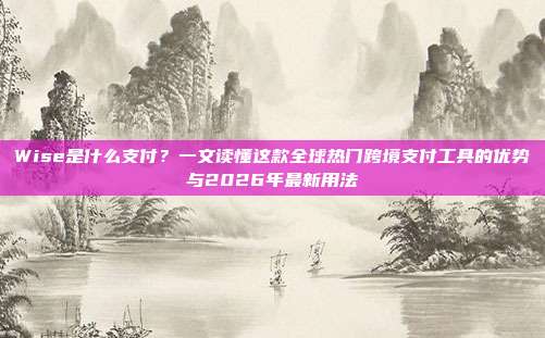 Wise是什么支付？一文读懂这款全球热门跨境支付工具的优势与2026年最新用法